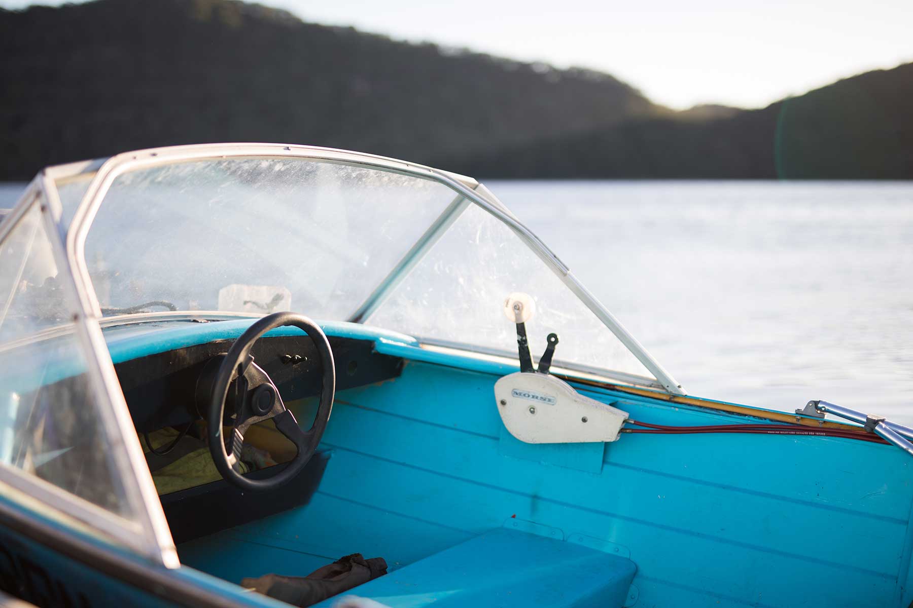 blue boat